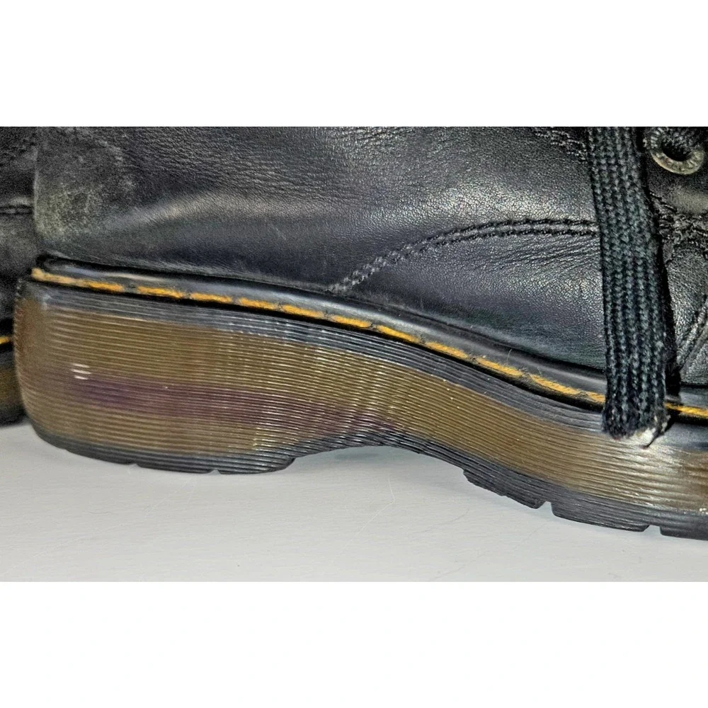 Dr. Martens 8651 Made in England Black Leather Platform Oxfords Sz UK 5 US 7